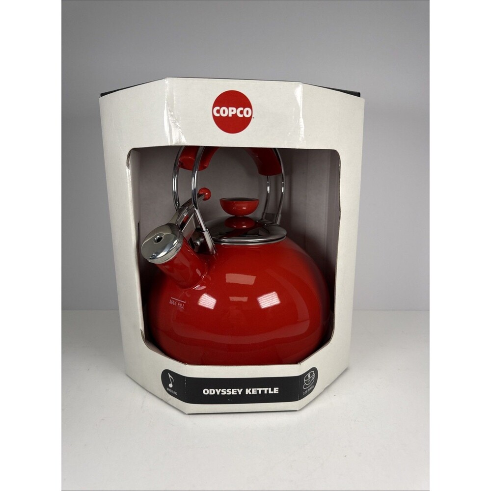 Copco Odyssey Tea Kettle Red Kettle - 2.25 Quarts - 9 Cups